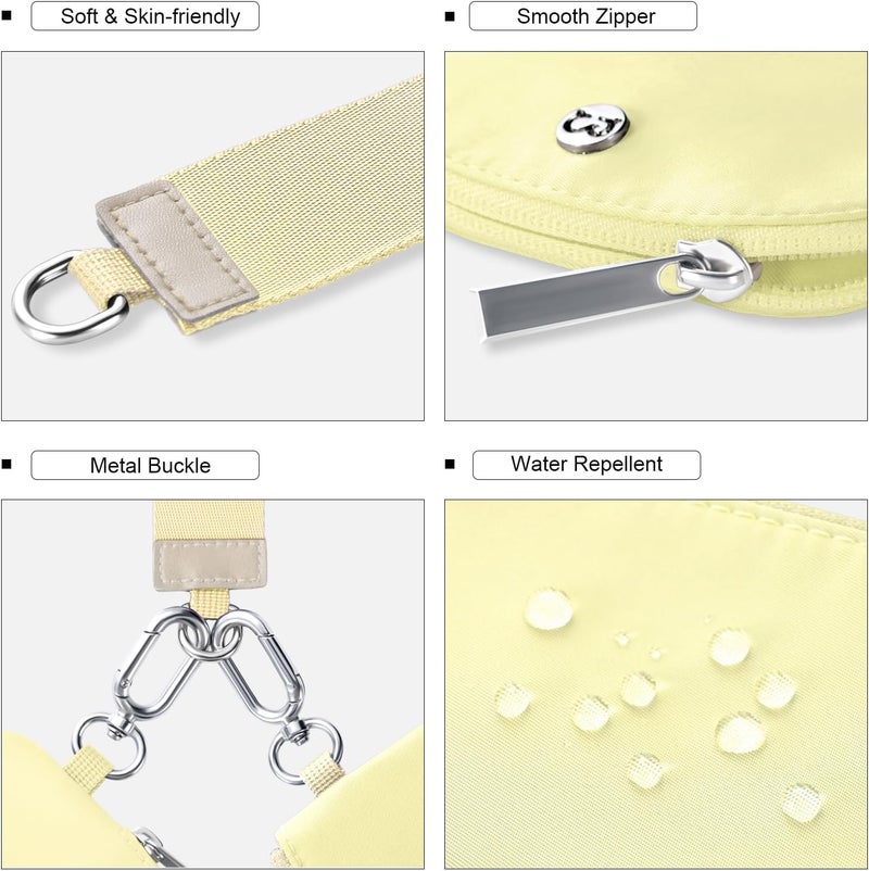 Babysun Mini Zip Around Dual Pouch Wristlet With 2 Straps Wristlet Keychain Wallet for Women Coin Purse Small Cute for Teen Girl - Image 5